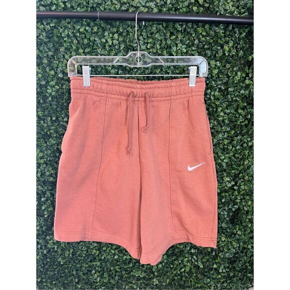 NIKE WOMENS BROWN BAGGY HIGH RISE SHORTS SIZE XS - Picture 1 of 3